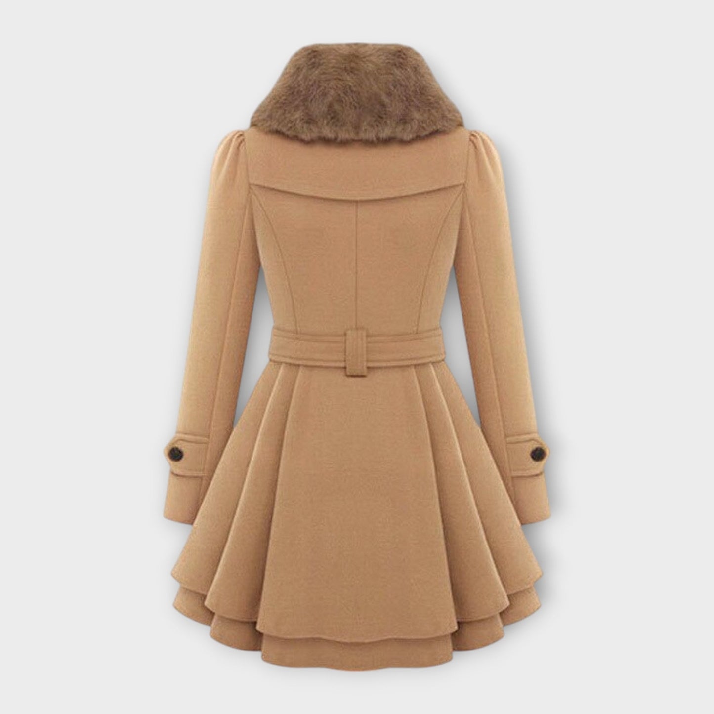 Emma – Manteau élégant avec col en fausse fourrure