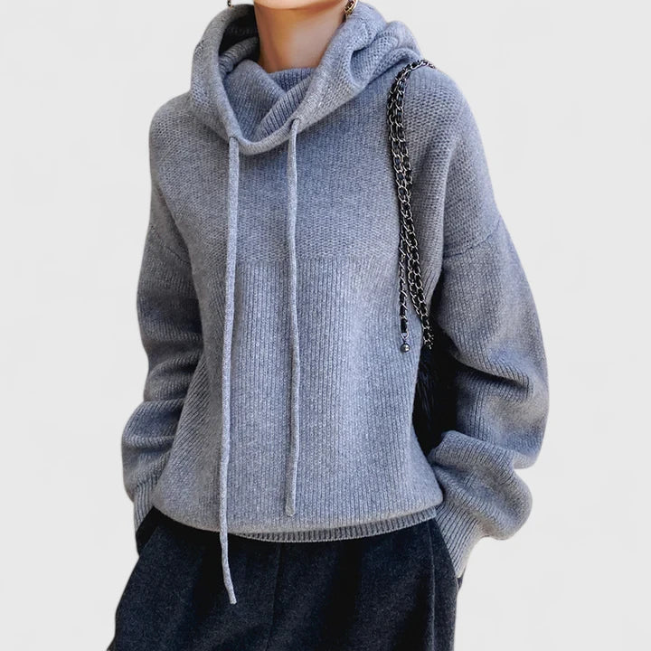 Marie | Pull à capuche en tricot doux