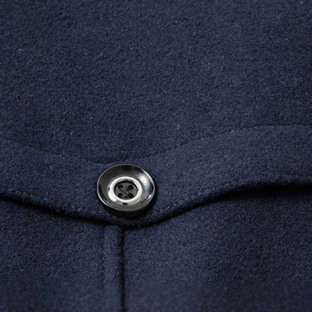 Manteau d'hiver WoolGuard Peaky Blinders | Trench-coat luxueux à double col pour homme