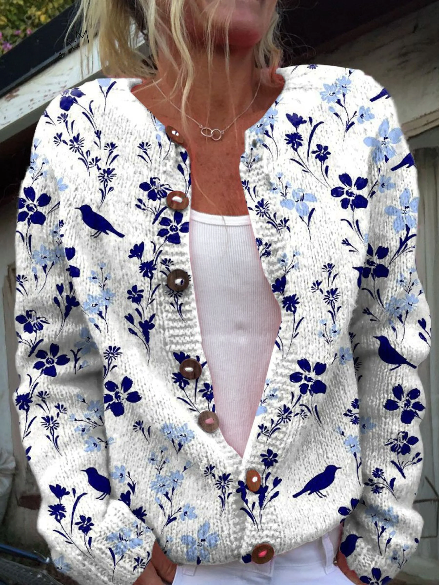 Éloise | Cardigan à fleurs vintage