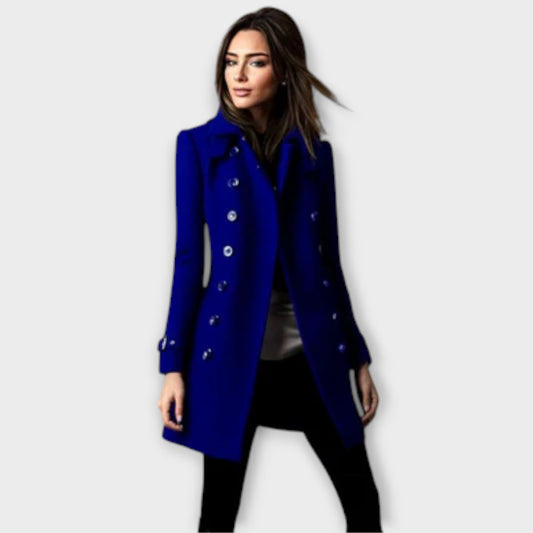 Linda – Trench Coat Croisé à Double Boutonnage