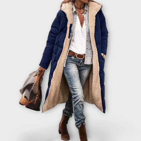 Kora – Manteau Doublé en Fausse Fourrure