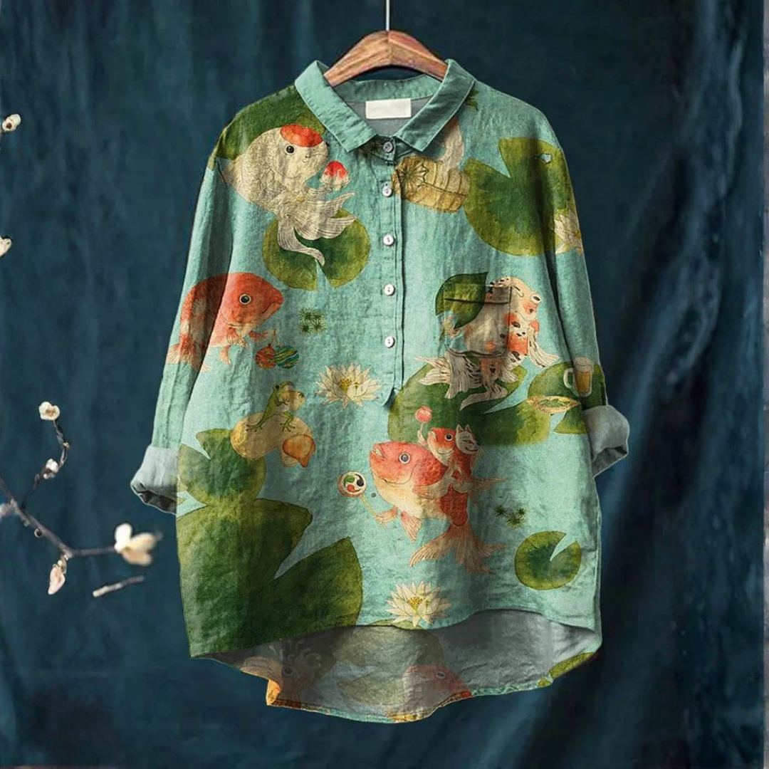 Ruthie™ - Chemise Artistique Poisson