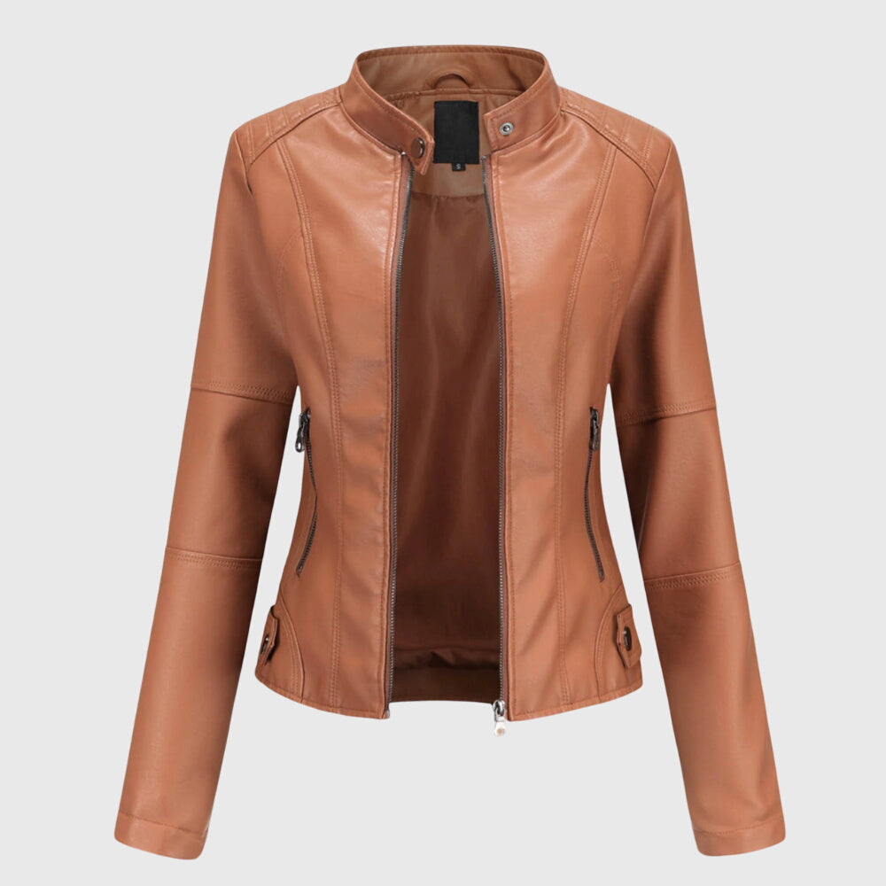 Giorgina™ - Veste en cuir élégante pour femme