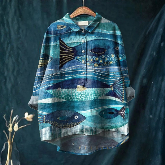 Jax™ - Chemise artistique océan