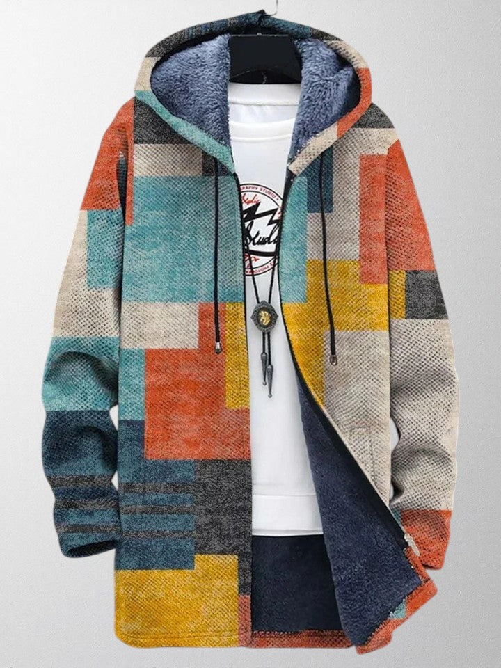 Olivia – Cardigan Artistique à Imprimé Unique