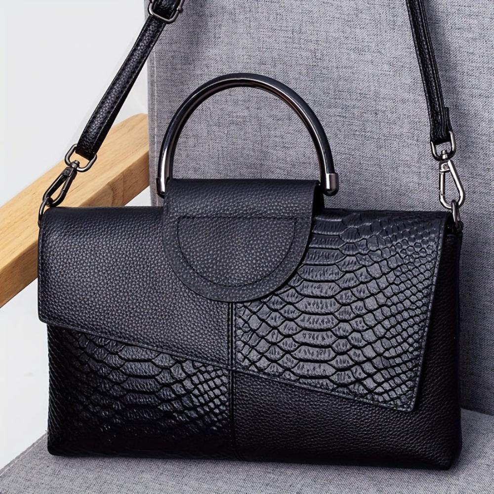 Grace™ Classic | Sac de luxe à motif croco embossé