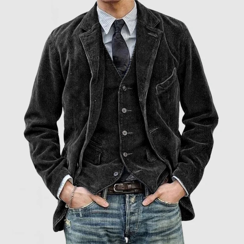 Miles™ - Blazer et Gilet Vintage Élégants