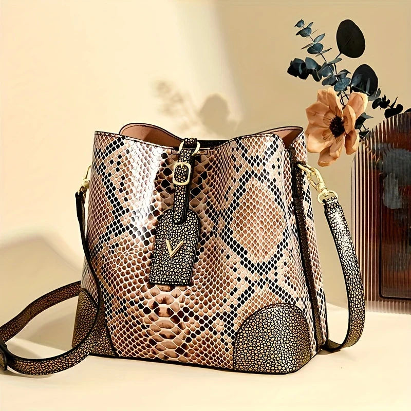 Addison™ - Sac Élégant Effet Serpent