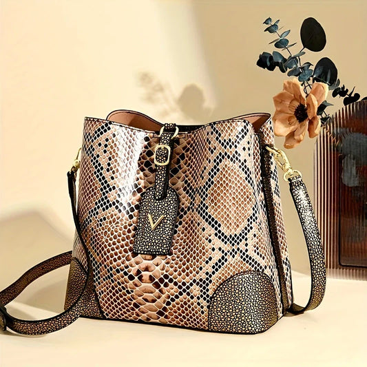 Addison™ - Sac Élégant Effet Serpent