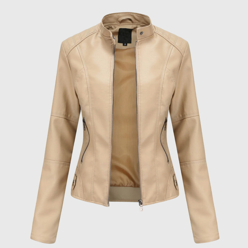 Giorgina™ - Veste en cuir élégante pour femme
