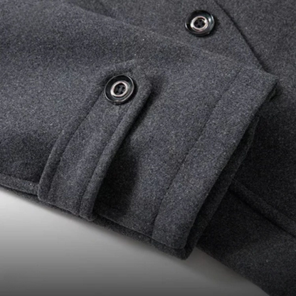 Manteau d'hiver WoolGuard Peaky Blinders | Trench-coat luxueux à double col pour homme