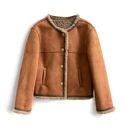Veste Isabella en Mouton Boutonnée