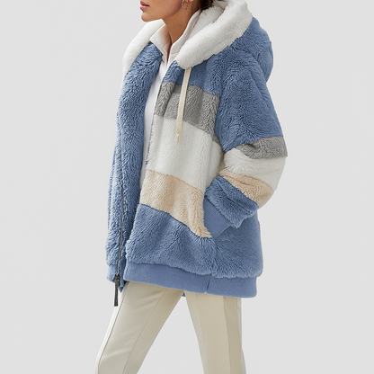 Isabella™ Veste d’Hiver pour Femmes avec Capuche et Fermeture Zippée