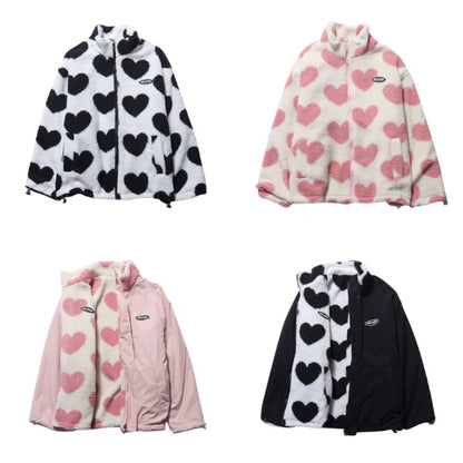 Bacio - Veste à double face avec cœurs