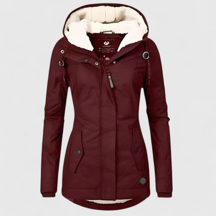 Olivia – Manteau d'hiver imperméable avec capuche