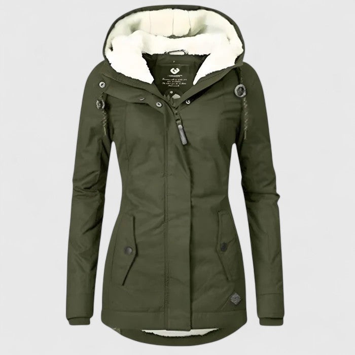 Olivia – Manteau d'hiver imperméable avec capuche