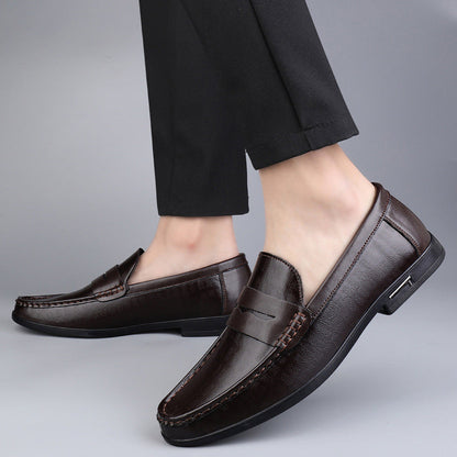 Chaussures pour hommes James en cuir véritable avec une finition de haute qualité