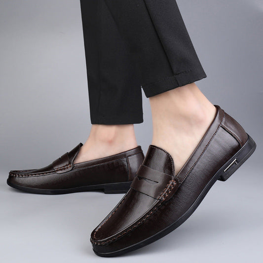 Chaussures pour hommes James en cuir véritable avec une finition de haute qualité