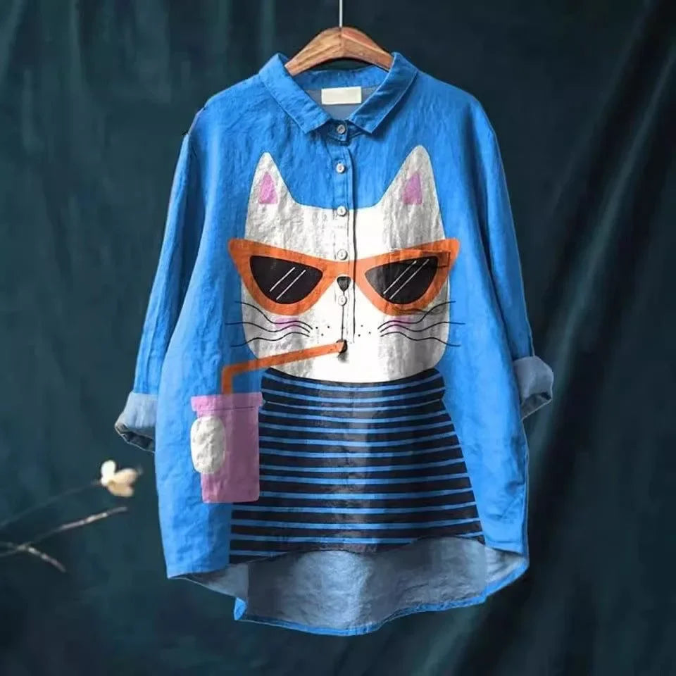 Uluru™ - Chemise Artistique Chat