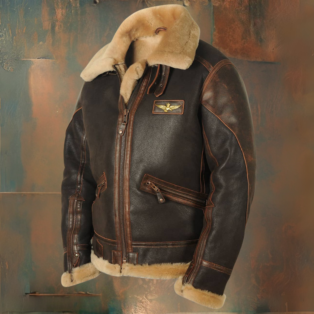 Richard | Blouson pilote avec doublure chaude