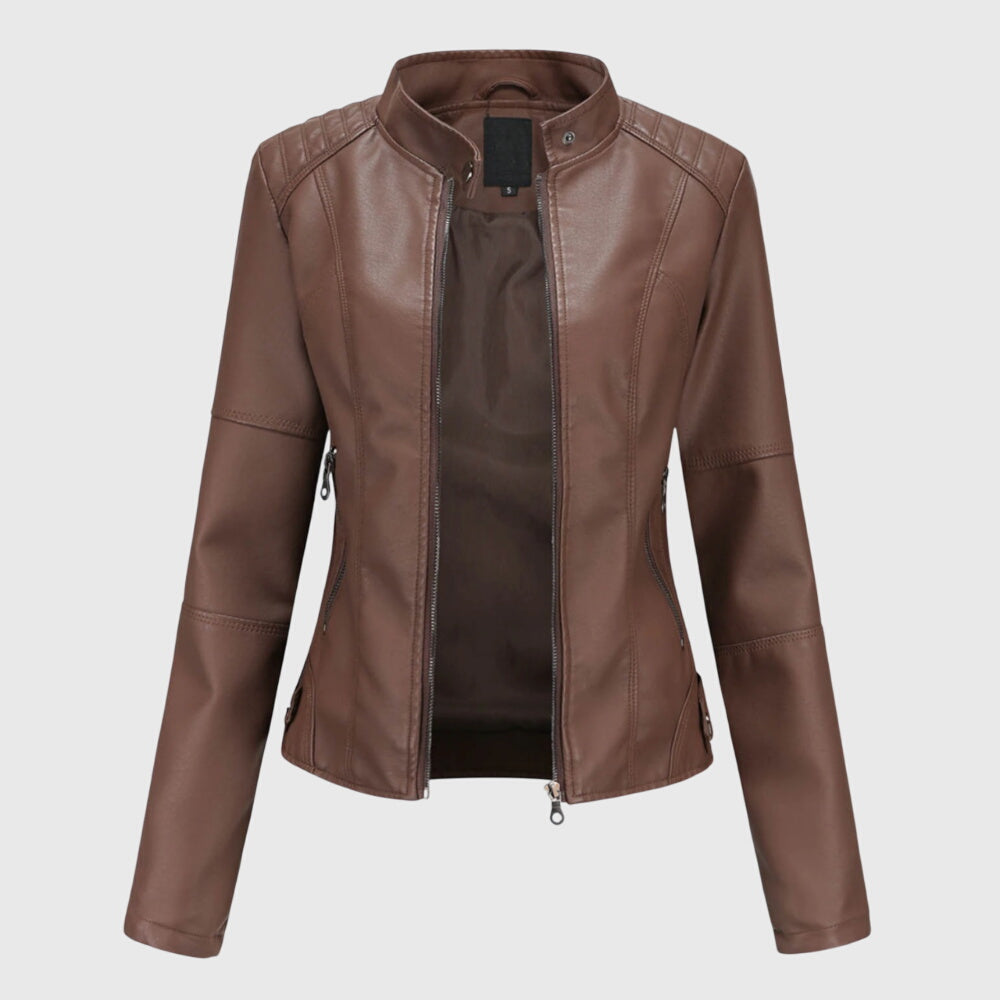 Giorgina™ - Veste en cuir élégante pour femme