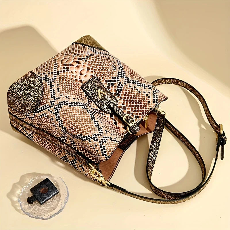 Addison™ - Sac Élégant Effet Serpent