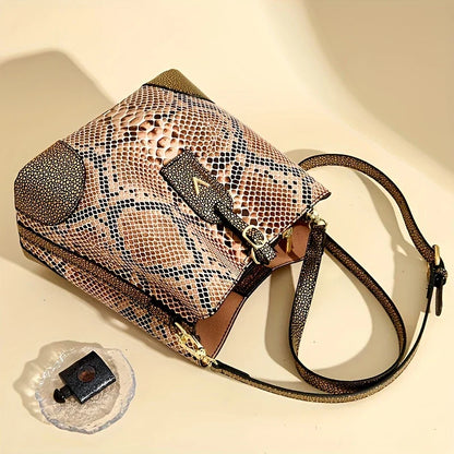 Addison™ - Sac Élégant Effet Serpent