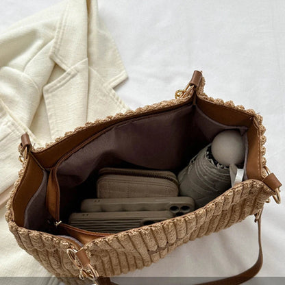 Meiduole™ - Sac Cabas Élégant en Velours Côtelé