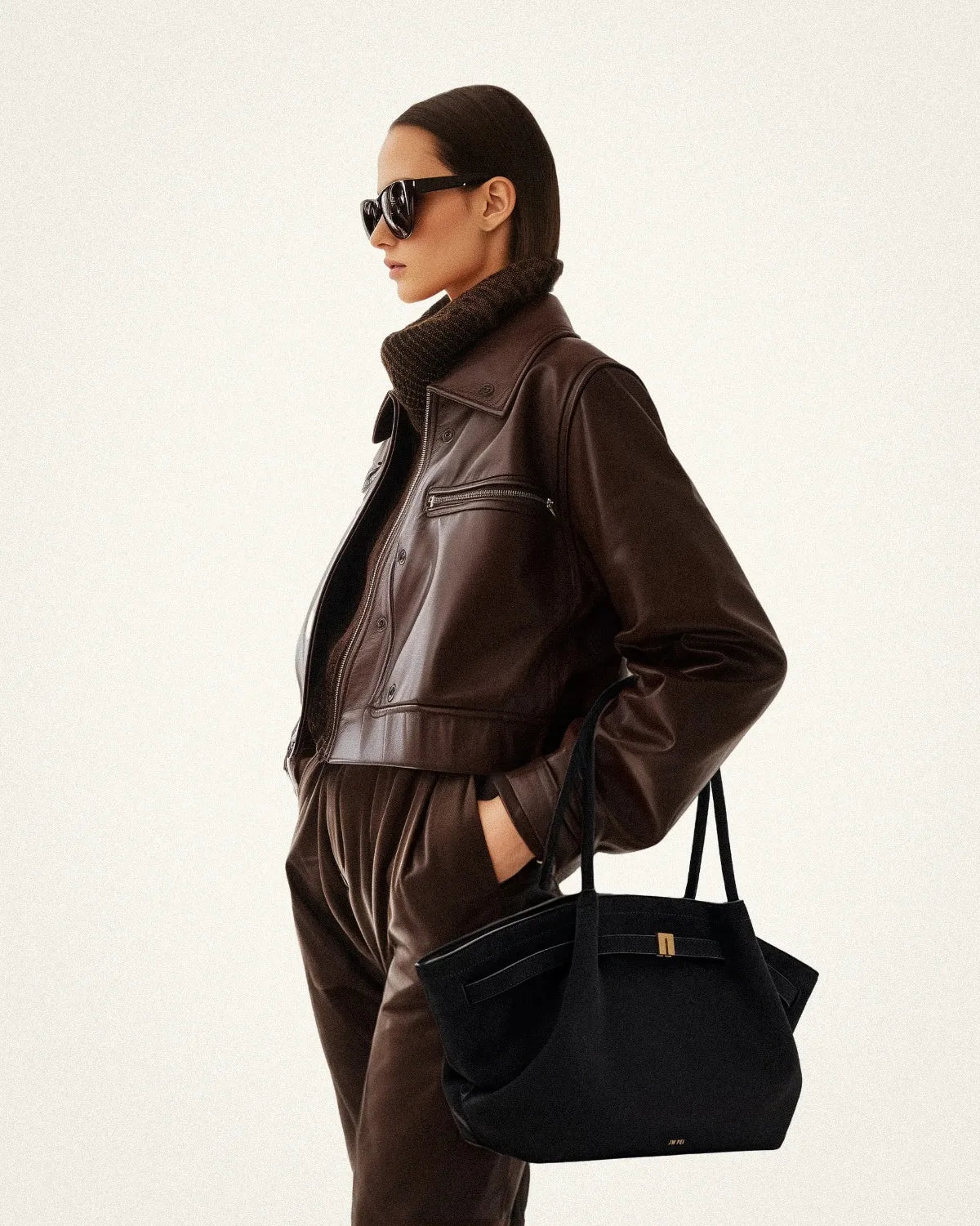 Riley™ - Sac Sous-Bras en Cuir Suédé Micro