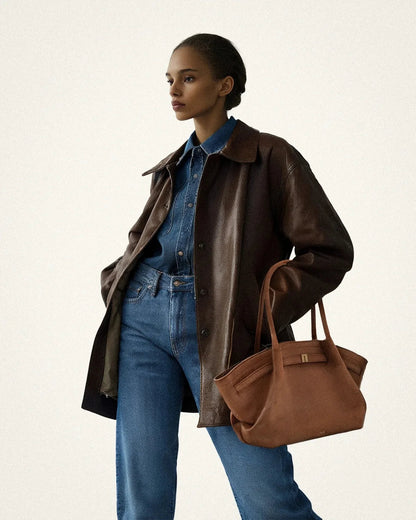 Riley™ - Sac Sous-Bras en Cuir Suédé Micro