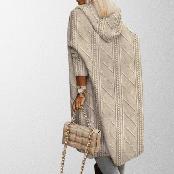 Olivia - Cardigan à capuche long