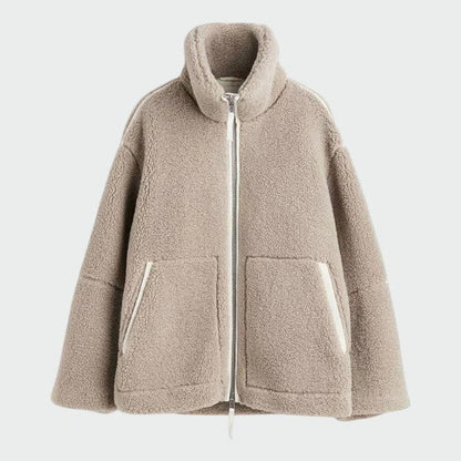 Olivia - Veste oversize en peluche