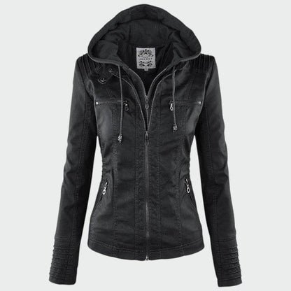 Gia - Veste motard en cuir