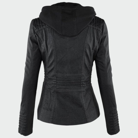 Gia - Veste motard en cuir