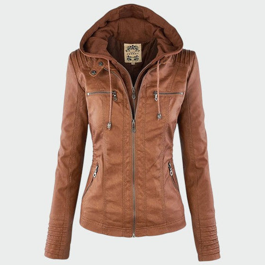 Gia - Veste motard en cuir