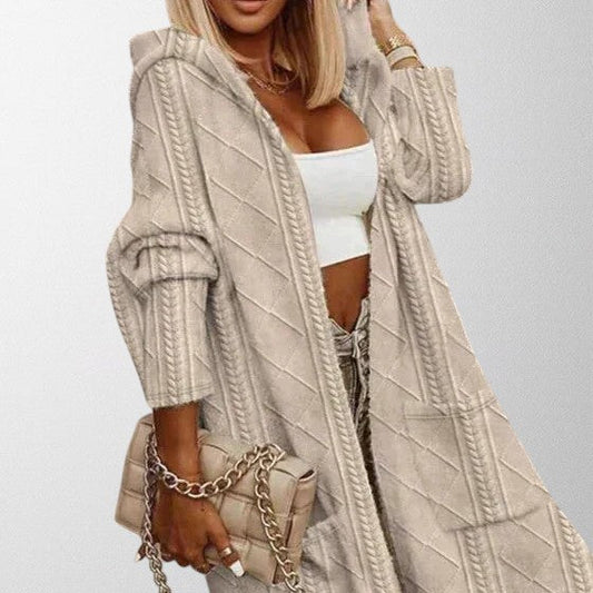 Olivia - Cardigan à capuche long