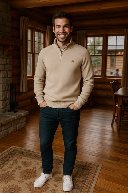 Isidore - Pull zippé élégant