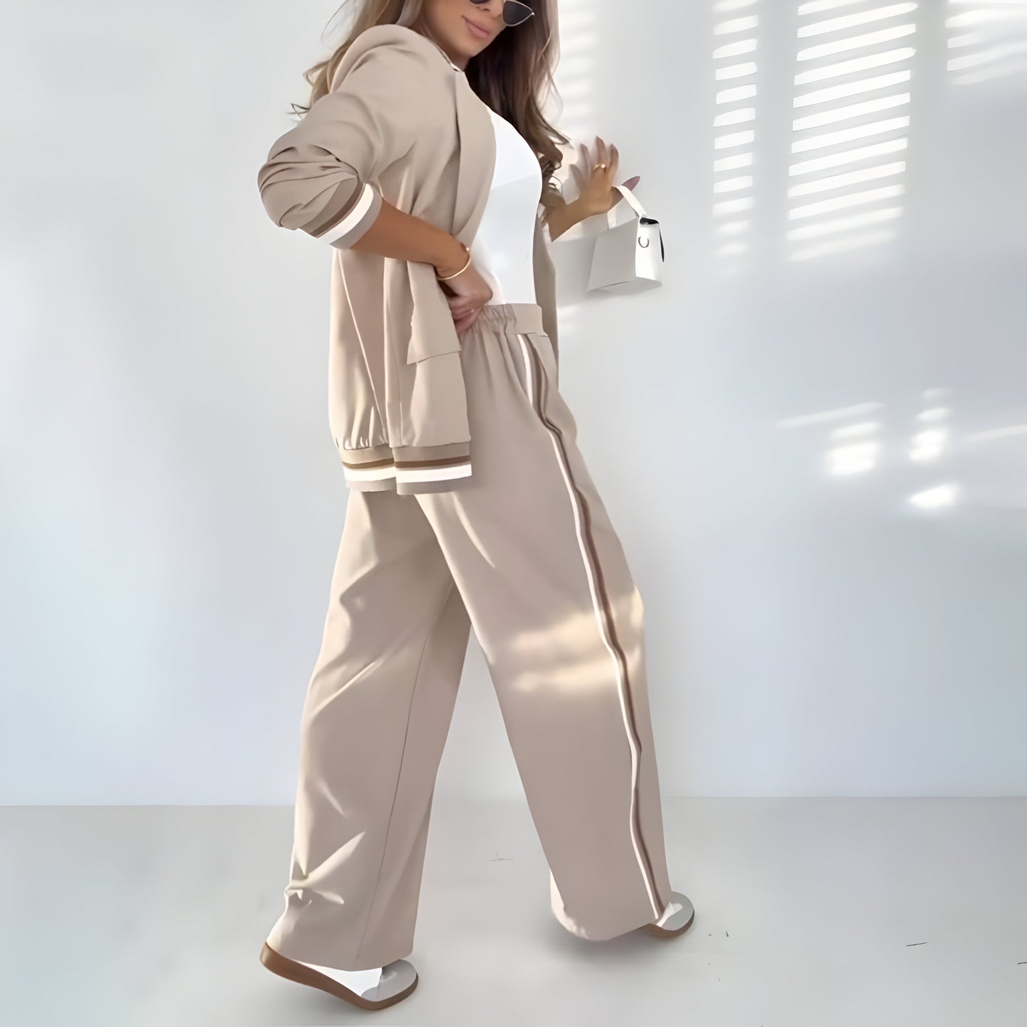 Antoinette™ | Ensemble rayé chic