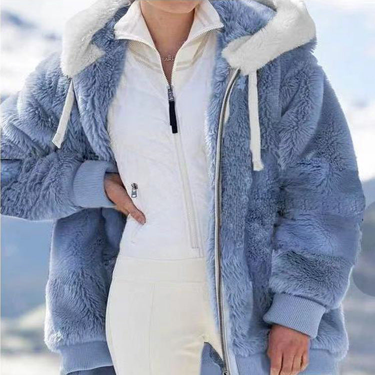 Isabella™ Veste d’Hiver pour Femmes avec Capuche et Fermeture Zippée